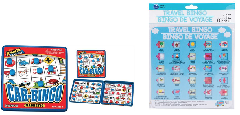 Jeu De Bingo Familial Talking Tables - Format Poche Pour Enfants, Voyages En Voiture, Anniversaire Sans Plastique 5+ Ans